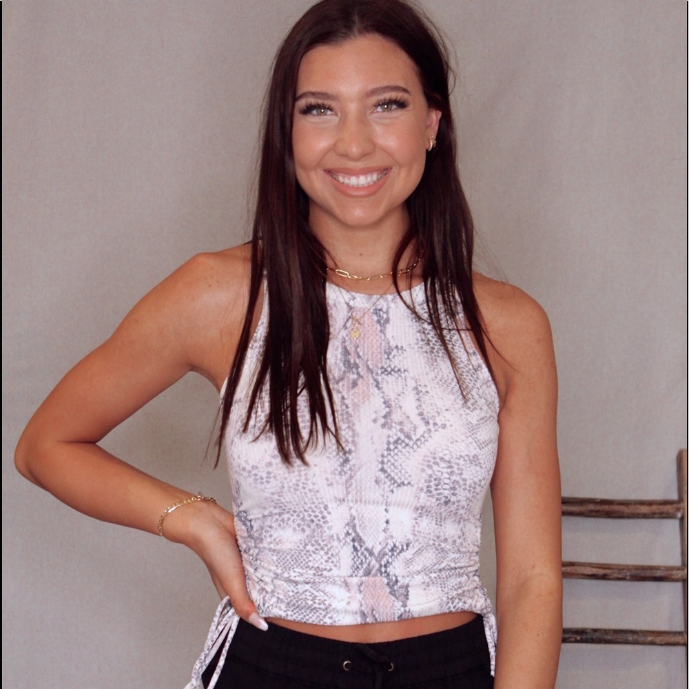 Snakeskin top